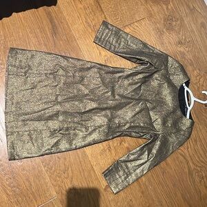 Gold shiny mini dress size small